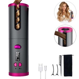 Fer à Boucler Automatique Sans Fil, rapide et efficace. Rechargeable