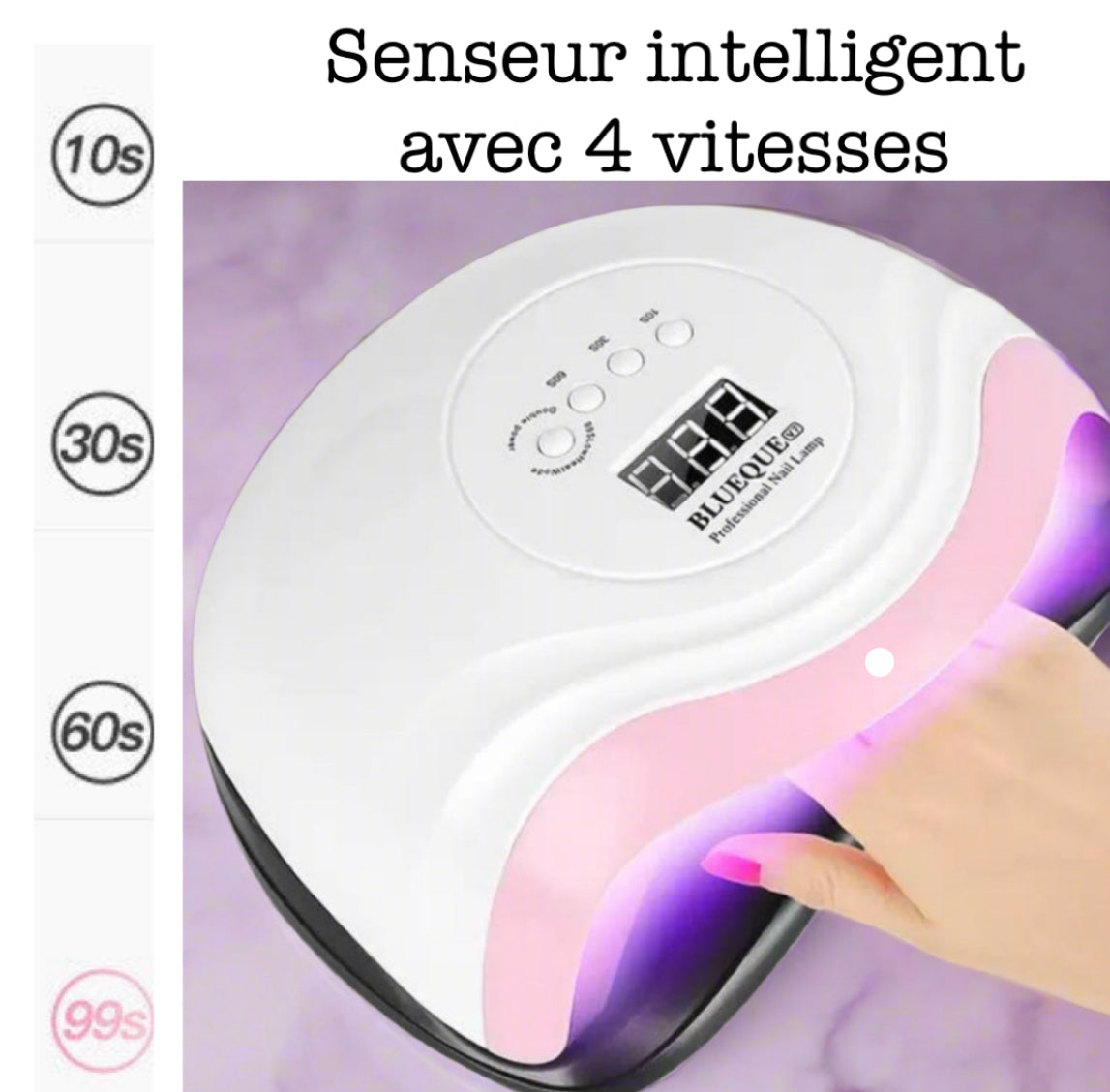 -50% Appareil Pro sèche ongle UV/ LED, senseur intelligent+ set preparation offert